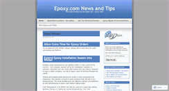 Desktop Screenshot of news.epoxy.com