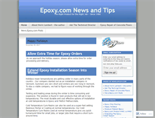 Tablet Screenshot of news.epoxy.com